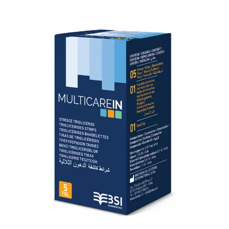 Image of Multicare IN Triglicerid tesztcsík 5db-os