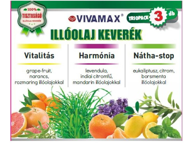 Image of Vivamax GYVI4 illóolaj Keverék Triopack